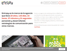 Tablet Screenshot of entropy.es